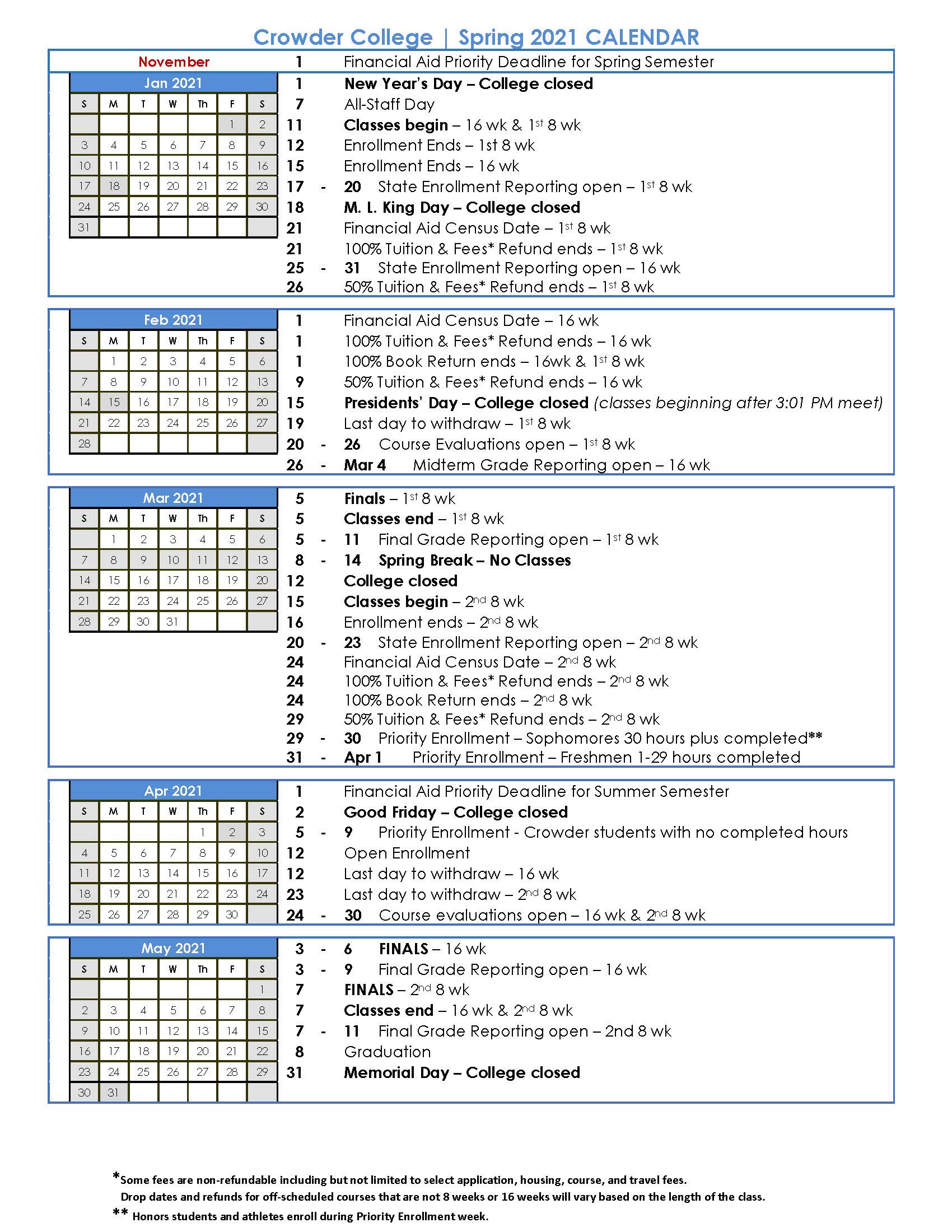University Of Arkansas 2021 Calendar Printable March