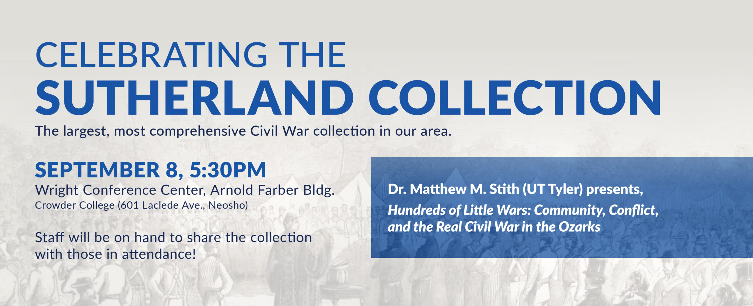 Crowder College receives collection of Civil War books